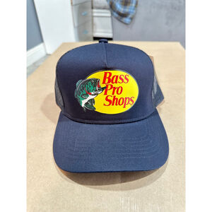 Authentic Bass Pro Shops Standard navy original fish hat